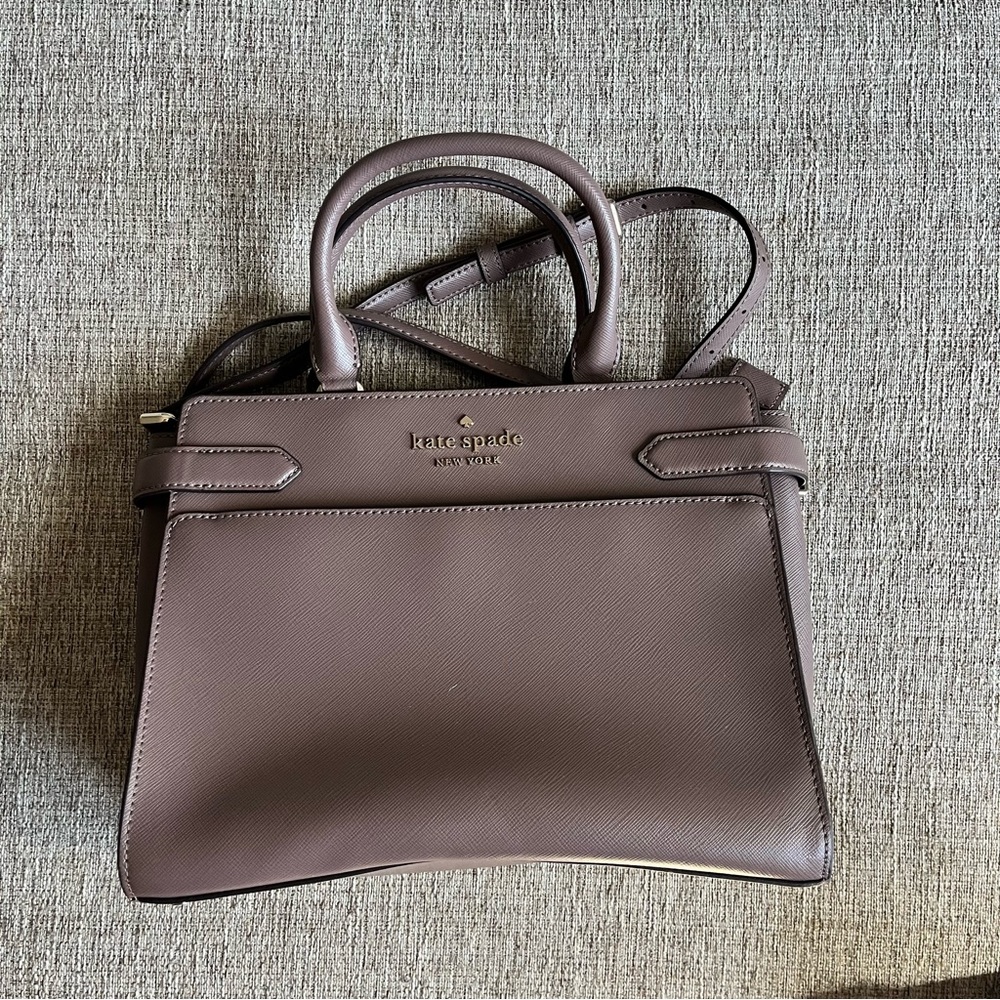 Kate Spade Taupe Crossbody Hand Bag